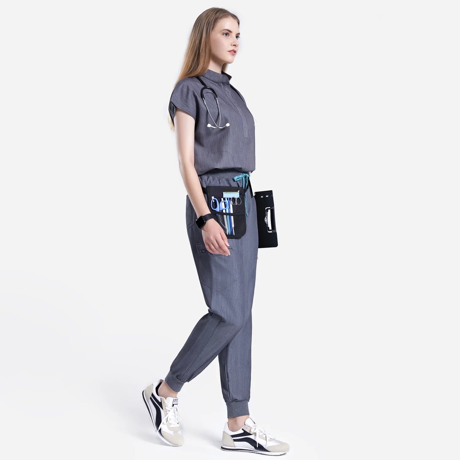 Melange_Grey_Medical Scrubs Uniforms