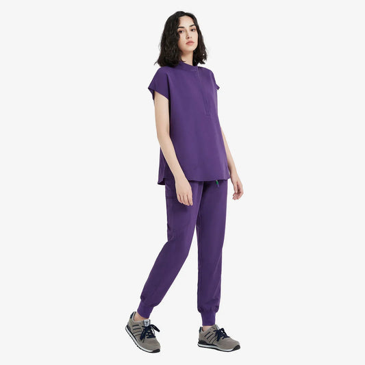 Plum Wine Medical Scrubs Uniform
