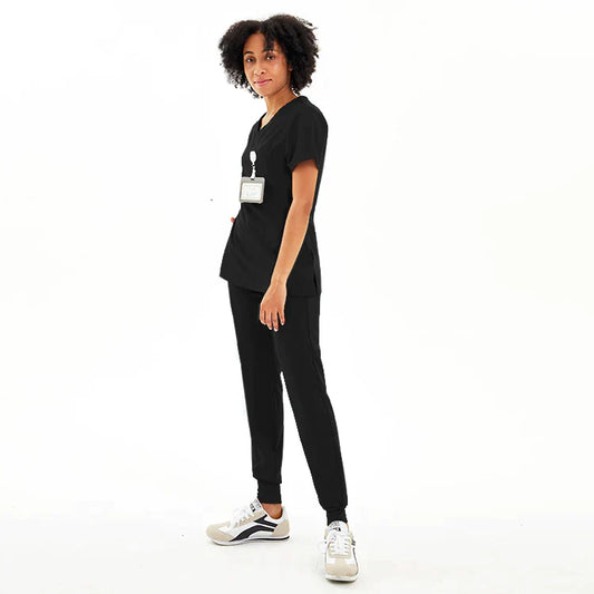 Black Medical Scrubs Uniform
