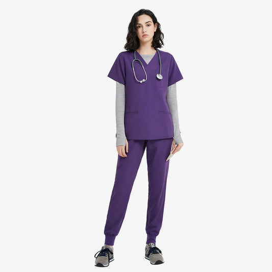 Plum Wine Medical Scrubs Uniform