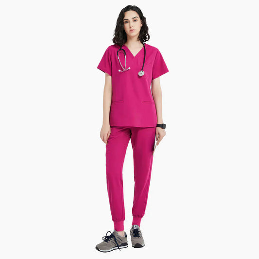Virtual Pink Medical Scrubs Uniform