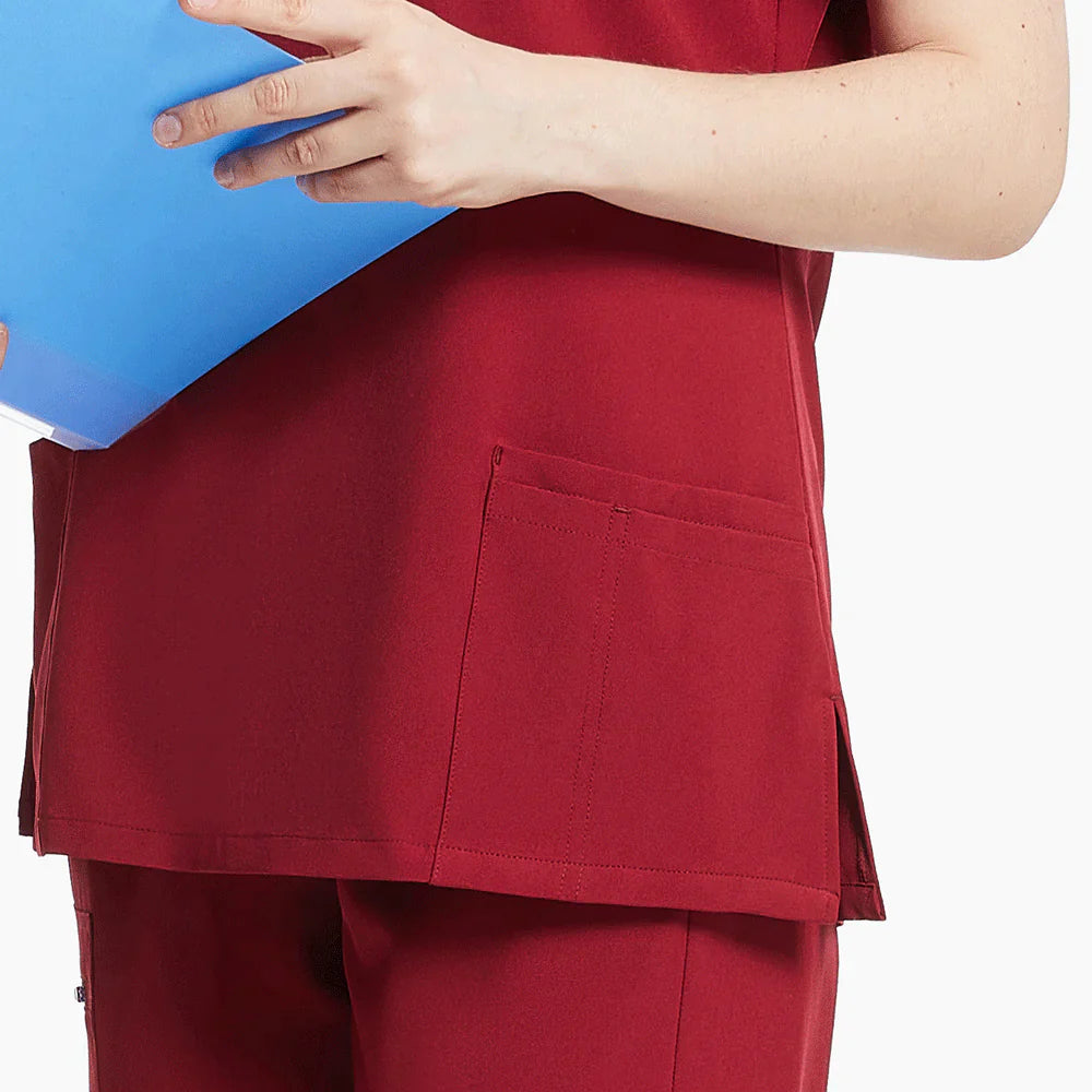 Burgundy Medical Scrubs Uniform