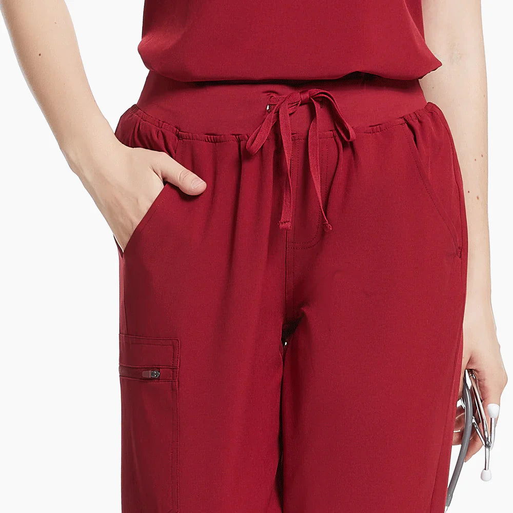Burgundy Medical Scrubs Uniform